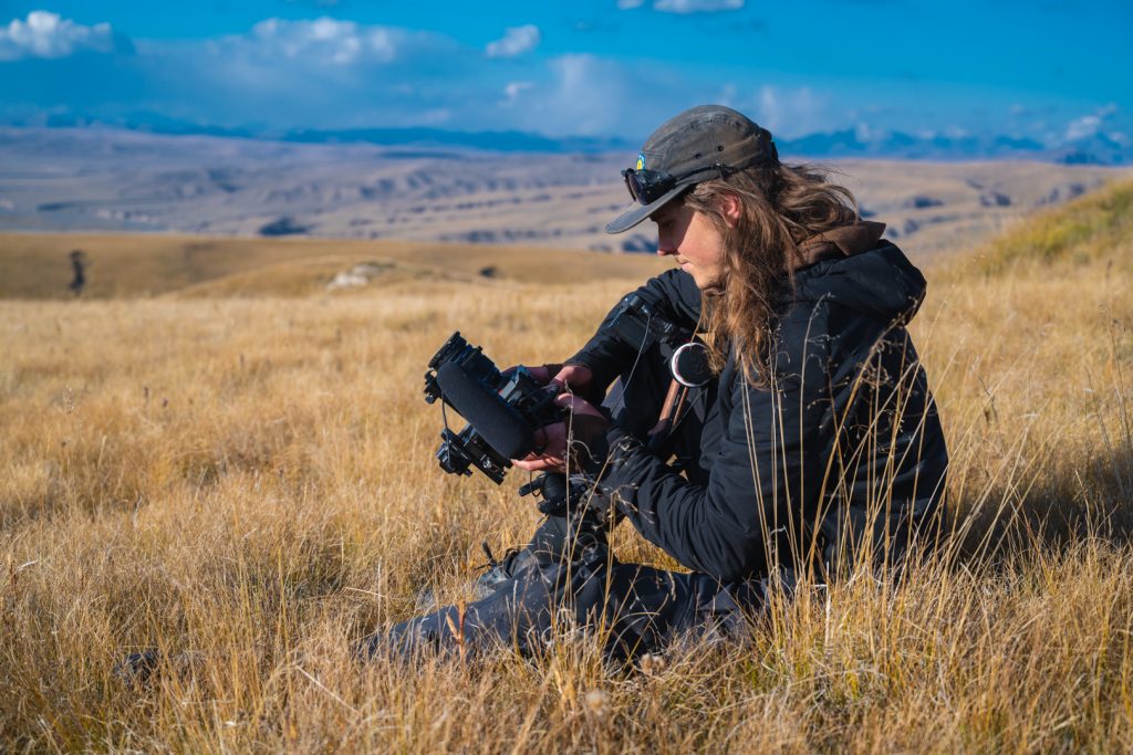 Videographer and DoP Oliver Akermo in the field in Kyrgyzstan