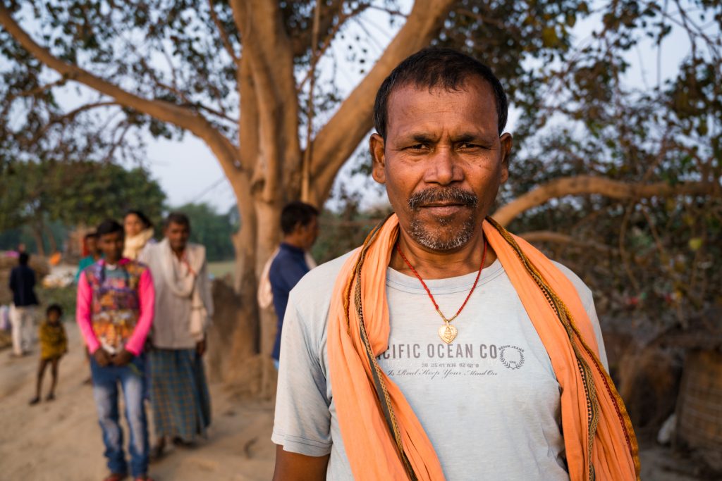Fisherman Ganga Sahni lives along the river Ganges in India